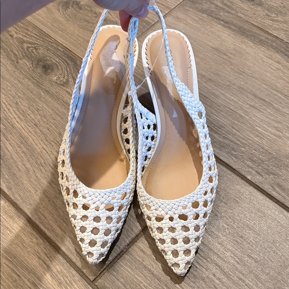 New ON 34th Fortune Woven Slingback Pumps Sz 9 - Picture 3 of 10